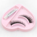 1 Pair Natural Long Thick False Eyelashes Lashes Extensions with Glue Makeup