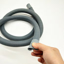 200cm Universal Wash Machine Waste Drain Hose Extension Pipe +Connector&Clips