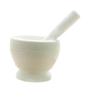 White Garlic Press Ginger Herbs Pepper Spice Pounder Mortar Pestle Kitchen