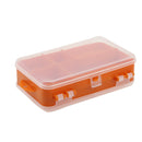 Double Side Fishing Lure Hooks Tackle Box Storage Case 9 Compartments Holder