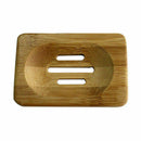 Natural Bamboo Wood Soap Dish Storage Holder Bath Shower Plate Bathroom P0R F0U0