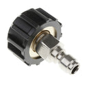 2PC Quick Release Adapter M22/14 To 1/4'' Male Pressure Washer Connector