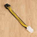 10pcs 4Pin to 8Pin Convert Power Wire Connector Extension Cable