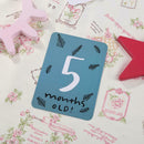 20pcs Baby Growth Milestone Commemorative Card Month Days Photography Props