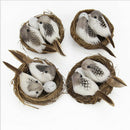 Lifelike Artificial Feathered Foam Birds & Nest & Birds Egg, DIY Parrot Crafts