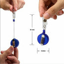 Retractable Office ID Card Badge Reel Holder C/Clip Carabiner