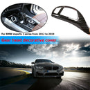 Look ABS Gear Shift Knob Cover Carbon Fiber Trim for BMW X3 X4 X5 X6 Sport Style