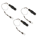 3pcs Snap Release Clip with Line Leader, Adjustable, Padded Clips for Outrigger