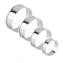 4 pcs Stainless Steel Round Circle Cookie Fondant Cake Mould Cutter Tool JR