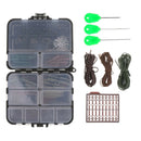 Carp Fishing Weights Tackle Box Safety Cips Tubes Swivels Kits for Hair Rigs