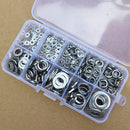 260Pcs Stainless Steel Flat & Spring Metal Lock Washer Set Assortment M2.5-M10