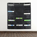 Heavy Duty Storage Pocket Chart with 30 Pockets,5 over Door Hangers Include