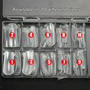 100Pcs Coffin Nails Clear Nail Tips Full Cover Artificial Nails with Clear Nail