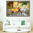 5D Horses River Diamond Painting Embroidery DIY Cross Stitch Home Decorate