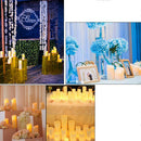 Electronic Oblique LED Flameless Romantic Candle Light Wedding Decor 5x16cm