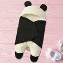 Baby Blanket Wearable Panda Swaddle Blanket Wool Lamb Wrap Hug Sleeping Bag