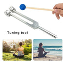 OM136.1Hz Tuning Tool Musical Instrument Yoga Practice Tuner w/ Silicone Hammer