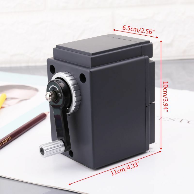 Retro Camera Style Pencil Sharpener Mechanical Manual Hand Cranking Stationery