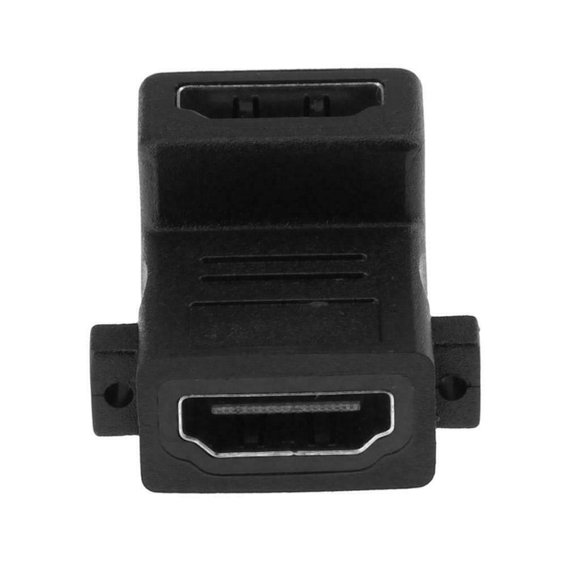4Kx2K 2.0V HDMI Female To Female Adapter 90 Degree Port Connector Plug
