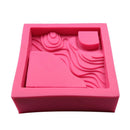 DIY Succulent Practical Square Shape Terraced Field Craft Concrete Silicone Home