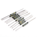 10pcs/lot Reed Switch 2.5X14mm magnetic switch GLASS Green 3 pin Reed Switch LJ