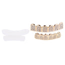 2Pcs Grill Set Hip Hop Grills Top Bottom Bling Mouth Teeth Caps Hip Hop