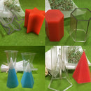 2pc Hexagon Plastic Soap Candle Making Mould Cake Decorating Mold Craft Tool
