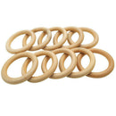 10 pcs Natural Wooden Ring Jewelry Making Unfinished DIY crafts 70 mm C8X8