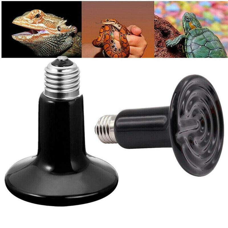 Reptile Brooder Incubator Infrared Emitter Lamp Ceramic Heating Lamp Holder 100W