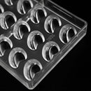 DIY Moon Shaped Polycarbonate Chocolate Molds,Baking And Pastry Tools Plast