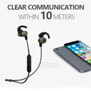 ZHY-05 Bluetooth 4.2  Earphones Wireless In-Ear Headset Earhook Neckband Black