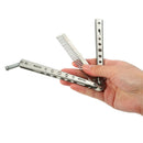 Foldable Stainless Steel Comb Hair Pomade Styling Butterfly Comb Hairdressi D1S4