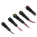 8mm Metal LED Concave Indicator Signal Warning Light Lamp Waterproof Green