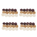 60 Pieces Mixed 3cm Handmade Rattan Wicker Ball Decoration Ornaments Wedding