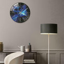 Clock Wall Fashion Glass Quartz Clock Home Living Quiet Silent NEW HOT X7L0