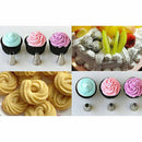 6Pcs Icing Piping Nozzles Tips Tool Set For Cake Puff Decorating Sugarcraft TO
