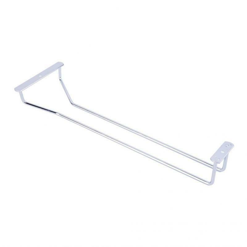 1-Row Kitchen   Wine Glass Cup Rack Stemware Storage Holder Organizer