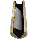 Clutch Female Straw Pillow Weave Clutch Bag Fashion with Chain Luxury Handb