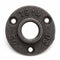 1/2 inch Three Holes Black Iron Flange Pipe Floor Fitting Threaded Wall Mou C4M3