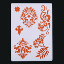 6x Layering Stencils For Walls Painting Scrapbooking Embossing Paper Cards