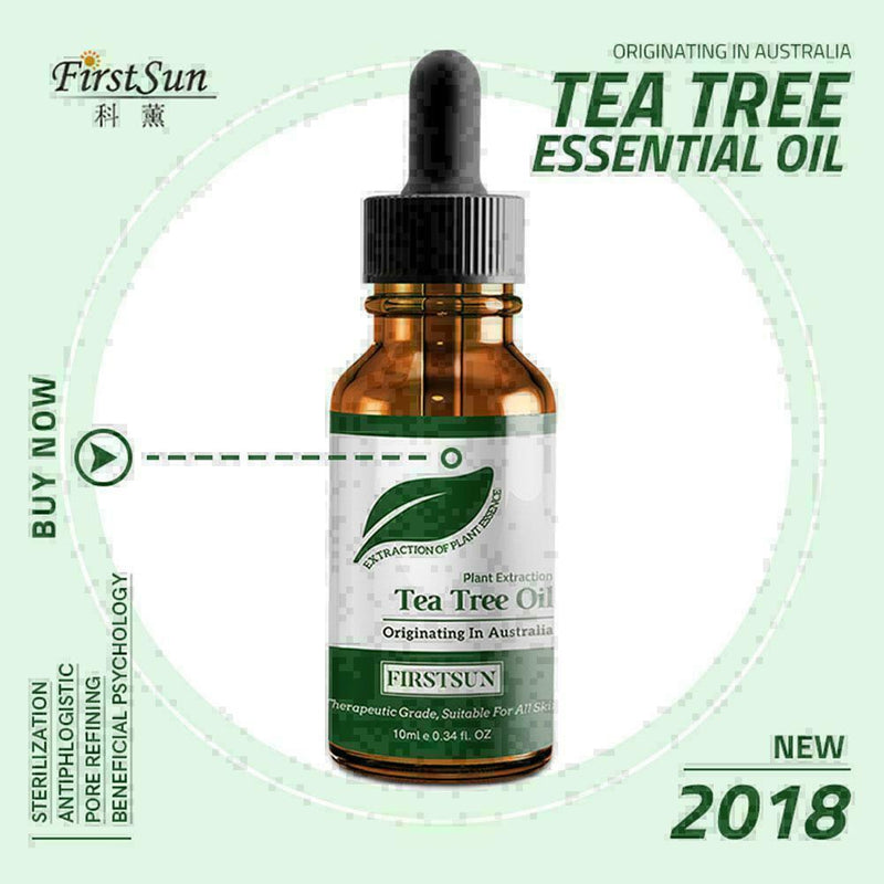 10ml 100 Tree Pure Essential Oil Face Care Skin Acne Treatment Oil High T7S7