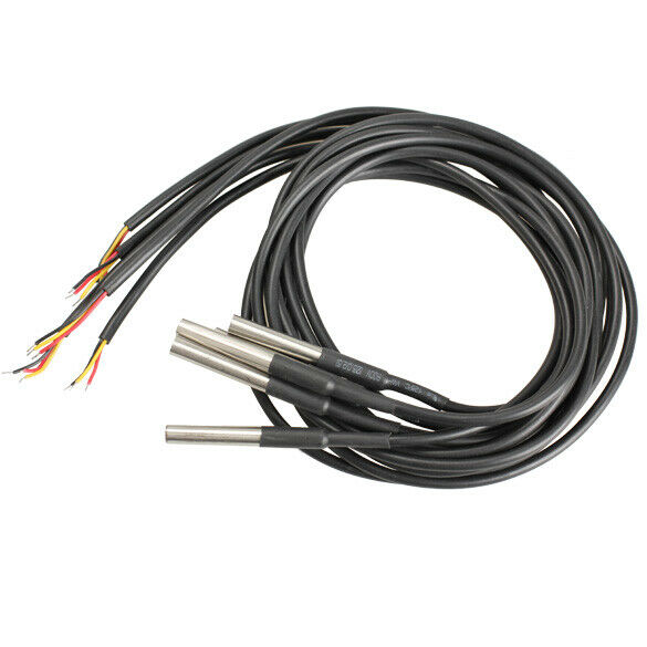 5pcs DS18b20 Waterproof Temperature Sensors Temperature Transmitter