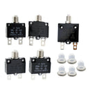5pcs 50V DC 5A/10A/15A/20A/30A Push Button Circuit Breaker Overload Switch