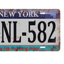 New York Car License Retro Metal Tin Sign Plaque Picture Bar Pub Man Cave