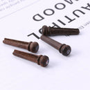 6xRosewood Bridge Pin with 4mm Golden Classical Style Dot Acoustic Guitar A