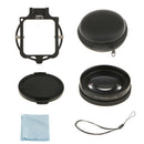 16X Macro Lens Close Up Filter w/ Lens Base Adapter Ring for Gopro 3 Camera