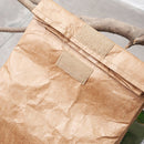 Brown Paper Lunch Bag Reusable Insulated Thermal Cooler Sack Magnetic Closure MO