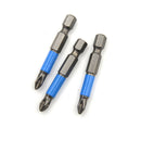 10pcs 1/4'' Anti Slip Magnetic Screwdriver S2 Ph2 Head Screw Driver Bit Tool ME