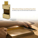 30cm Steel Ruler Woodworking Angle Scriber Brass Locator Positioning Block