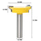 1/2'' Shank Straight Rail & Stile Router Bit Woodworking Chisel Cutter To MDB